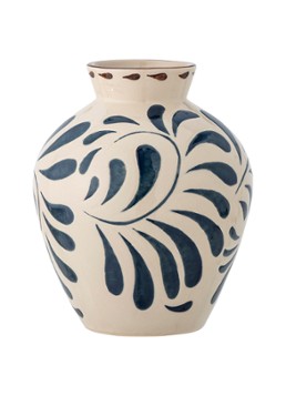 Bloomingville Heikki vaas 24 cm Donkerblauw - Deal