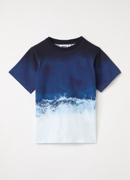 Molo Jongens Rame T-shirt met print in de kleur Blauw, maat: 116
