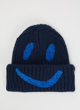 Molo Meisjes Kim muts met print in de kleur Donkerblauw, maat: 10Y-16Y