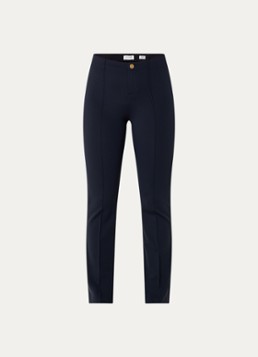 Rosner Studio Dames Alisa high waist slim fit pantalon met persplooi in de kleur Donkerblauw