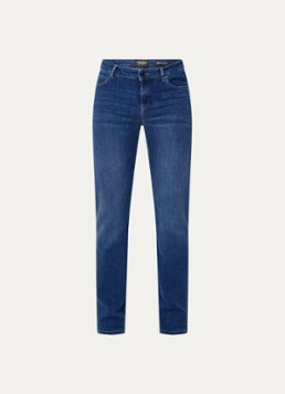 Rosner Studio Dames Masha mid waist slim fit jeans met steekzakken in de kleur Donkerblauw