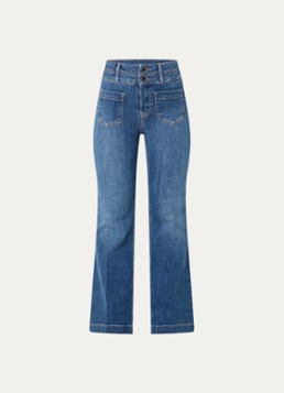 Rosner Studio Dames Rosner high waist flared jeans met medium wassing in de kleur Indigo