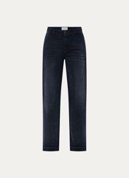 Rosner Studio Dames High waist loose fit jeans met steekzakken in de kleur Donkerblauw