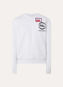 PAL Sporting Goods Heren Game sweater met logoprint in de kleur Lichtgrijs, maat: L
