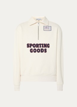 PAL Sporting Goods Heren Swing For The Fences sweater met logoborduring in de kleur Gebroken wit, maat: S