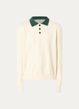 PAL Sporting Goods Heren Gallop fijngebreide trui met polokraag en ingebreid patroon in de kleur Creme, maat: XL