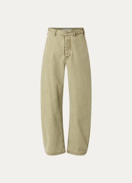 PAL Sporting Goods Heren Gallop loose fit jeans met verwassen afwerking in de kleur Lindegroen, maat: XL