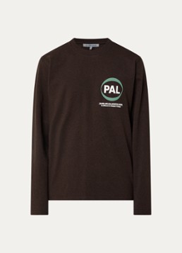 PAL Sporting Goods Dames Longsleeve met logo- en backprint in de kleur Donkerbruin, maat: XL