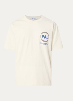 PAL Sporting Goods Heren T-shirt met logo- en backprint in de kleur Beige, maat: XL