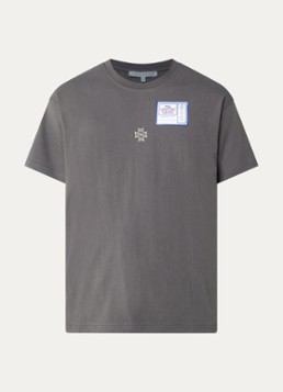 PAL Sporting Goods Dames T-shirt met front- en backprint in de kleur Donkergrijs, maat: M