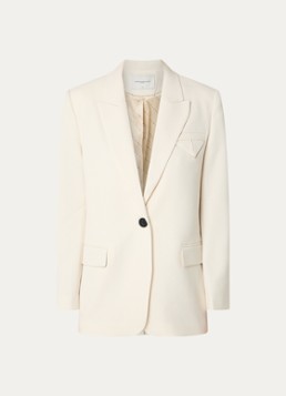 Copenhagen Muse Dames Tailor blazer met klepzakken in de kleur Creme, maat: XS