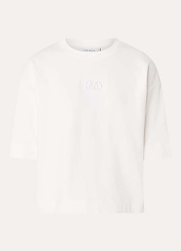 Copenhagen Muse Dames Muse T-shirt met logoburduring in de kleur Wit, maat: S