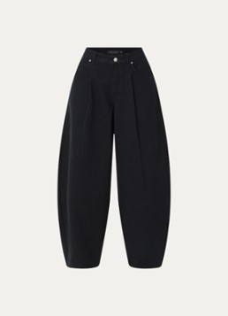 Copenhagen Muse Dames CMAnora high waist balloon fit broek met steekzakken in de kleur Zwart, maat: XL