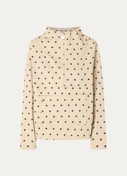 Copenhagen Muse Dames CMDottie anorak met stippenprint in de kleur Beige, maat: S/M