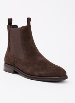 Vagabond Shoemakers Heren Brian chelsea boot van suède in de kleur Donkerbruin, maat: 42