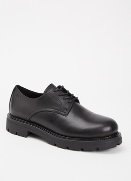 Vagabond Shoemakers Heren Cameron veterschoen van leer in de kleur Zwart, maat: 46