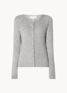 Rosemunde Dames Fijngebreid vest in kasjmierblend in de kleur Donkergrijs