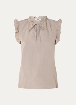 Rosemunde Dames RMWTalia tuniek met volant in de kleur Donkerbeige