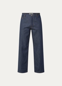 Filling Pieces Heren Straight leg jeans met donkere wassing in de kleur Indigo, maat: M