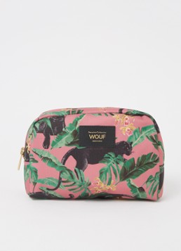 Wouf Yucata toilettas met print Roze - Deal