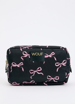 Wouf Juliette toilettas met print Zwart - Deal