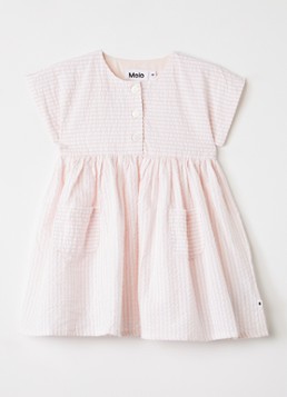 Molo Meisjes Carlotta tuniekjurk met streepprint in de kleur Lichtroze, maat: 3Y=98