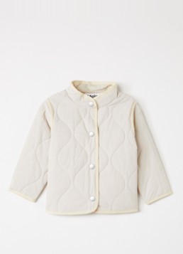 Molo Meisjes Harrie gewatteerd jack met quilt patroon in de kleur Creme, maat: 2Y=92