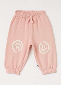 Molo Jongens Simon tapered fit joggingbroek in de kleur Roze, maat: 3Y=98
