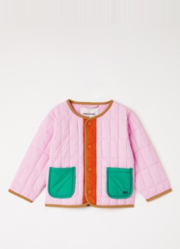 BOBO CHOSES Meisjes Gewatteerd jack met quilt patroon in de kleur Roze, maat: 18M=86