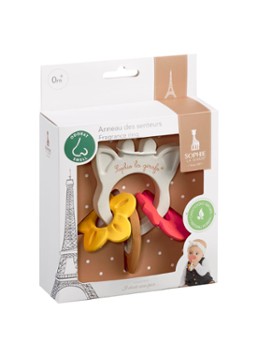 Sophie de Giraf 5-Senses geur bijtring in de kleur Wit, maat: 11,5X7,4