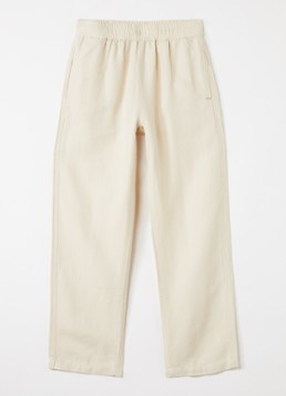 Molo Jongens Amor straight fit broek met steekzakken in de kleur Beige, maat: 9-10Y=140