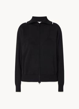 Ba&sh Dames Dimo fijngebreid vest met steekzakken in de kleur Zwart