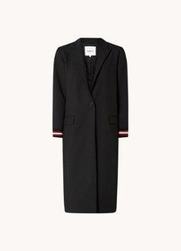 Ba&sh Dames Savage mantel met klepzakken in de kleur Zwart