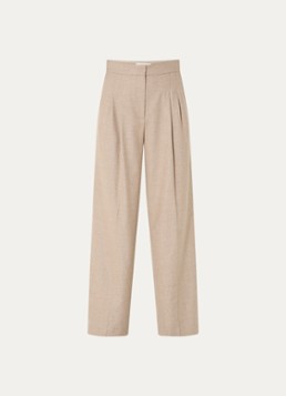 Ba&sh Dames Bedwin high waist wide fit pantalon met steekzakken in de kleur Beige