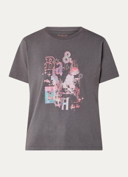 Ba&sh Dames Erave T-shirt met logoprint in de kleur Antraciet