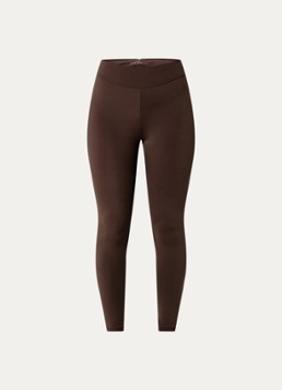 Ba&sh Dames Gabou high waist trainingslegging met logo in de kleur Bruin