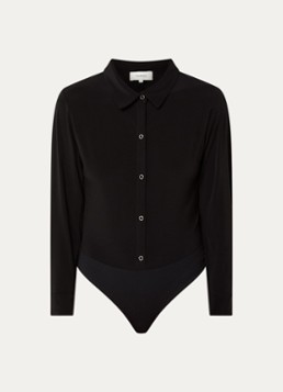 Ba&sh Dames Joster body met kraag in de kleur Zwart