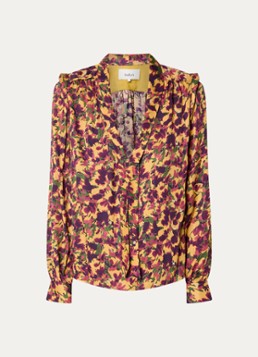 Ba&sh Dames Nale tuniek met bloemenprint in de kleur Okergeel
