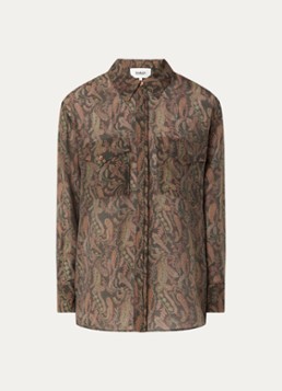 Ba&sh Dames Tao blouse met print in de kleur Khaki