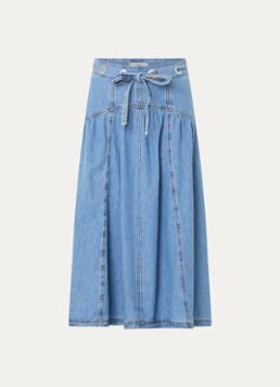 Ba&sh Dames Lonia high waist midi spijkerrok in de kleur Indigo