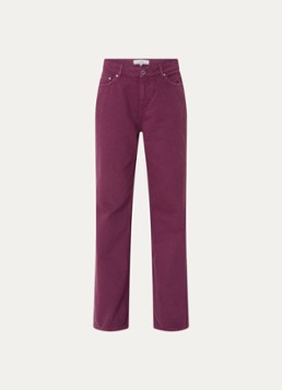 Ba&sh Dames Boney high waist straight leg jeans met steekzakken in de kleur Paars
