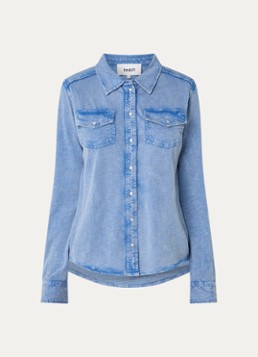 Ba&sh Dames Icare blouse met borstzakken in de kleur Indigo