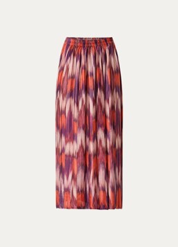 Ba&sh Dames Ariette maxi rok met plissé in de kleur Kersenrood