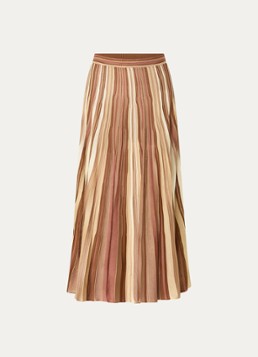 Ba&sh Dames Maxi rok met streepprint in de kleur Bruin