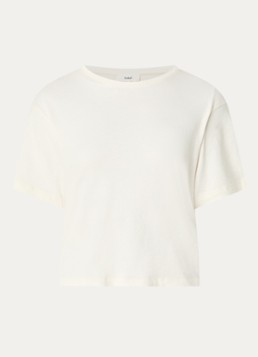 Ba&sh Dames Take T-shirt met backprint in de kleur Gebroken wit