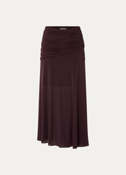 Ba&sh Dames Bailey maxi rok met asymmetrisch detail in de kleur Bordeauxrood