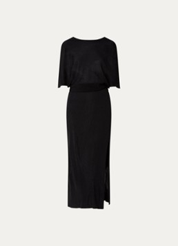 Ba&sh Dames Sanna semi-transparante jurk met split in de kleur Zwart