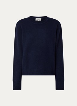 Ba&sh Dames Cheyla fijngebreide trui van kasjmier in de kleur Donkerblauw
