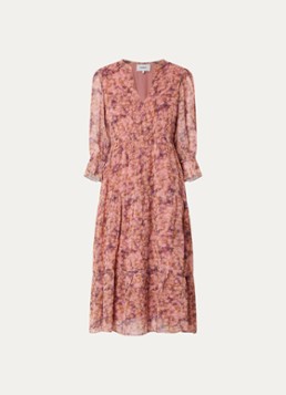 Ba&sh Dames Aema maxi tuniekjurk met print in de kleur Roze