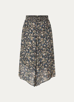 Ba&sh Dames Klap maxi rok met print in de kleur Lichtgroen